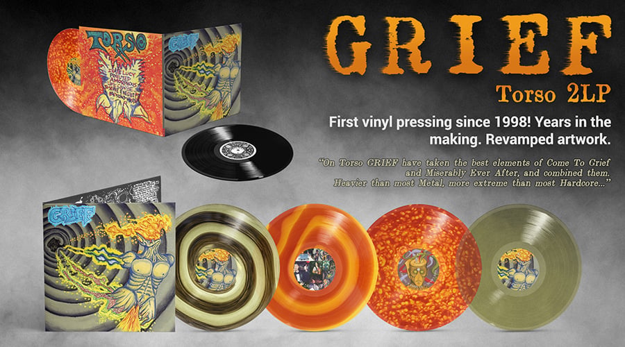 GRIEF – Torso | VINYL 2xLP (black ltd. 200) | THRONE RECORDS